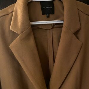 Dynamite king brown dress coat size large